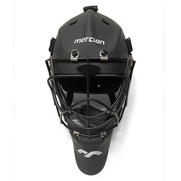 Mercian Genesis 2 Junior Helmet Black/Silver - Small/Medium **SUITABLE FOR UP TO UNDER 16** | ONE Sports Warehouse