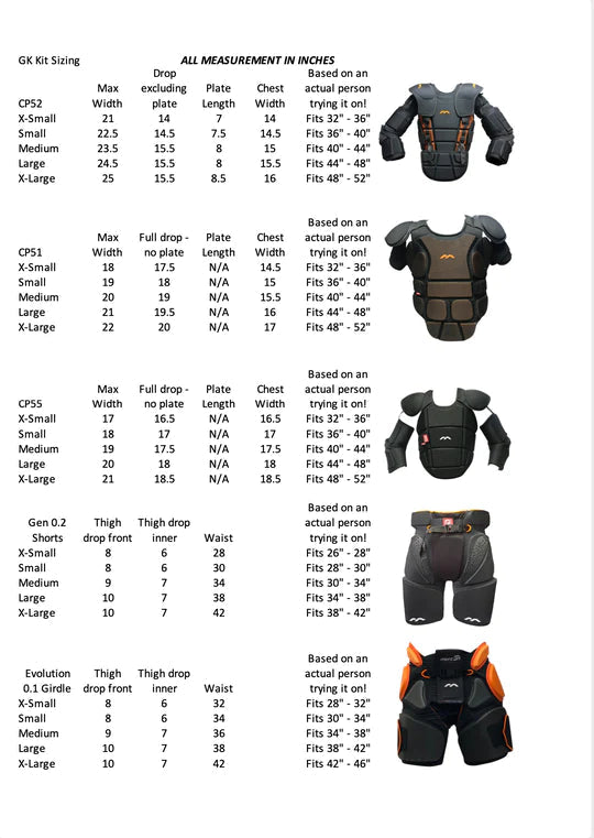 Mercian Evolution Pro Body Armour Black/Red | ONE Sports Warehouse