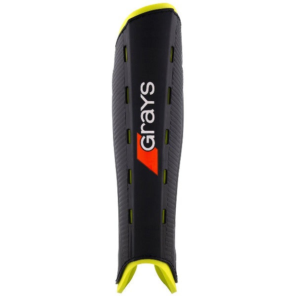 Grays G600 Shin Pads Black/Yellow 25/26 | ONE Sports Warehouse